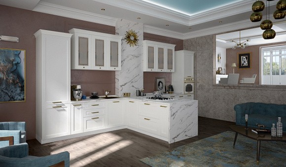 Светлая кухня в Обнинске