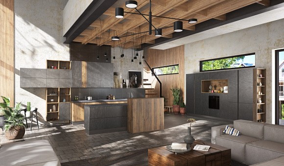 Серая кухня в Егорьевске