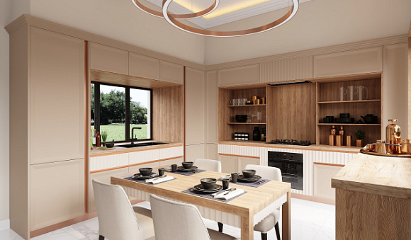 Светлая кухня в Сочи