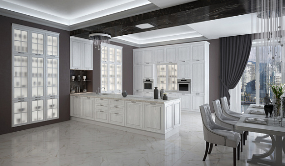 Светлая кухня в Сочи