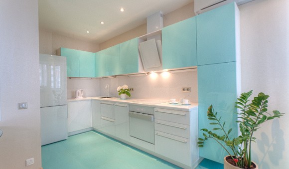 Синяя кухня в Твери