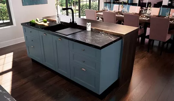 Синяя кухня в Твери