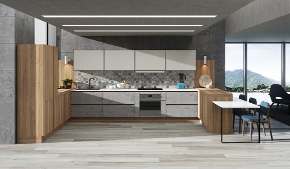 Серая кухня в Егорьевске