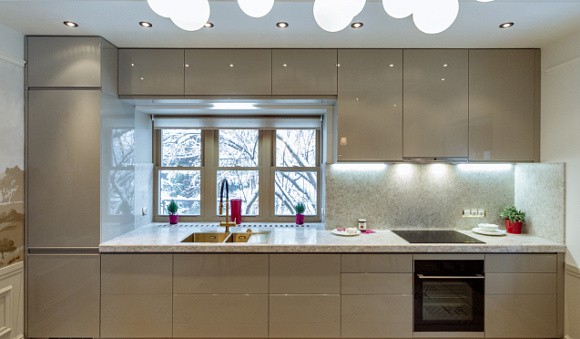 Серая кухня в Егорьевске