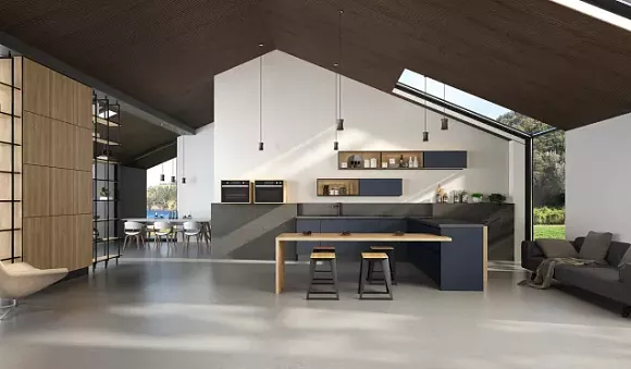 Синяя кухня в Твери