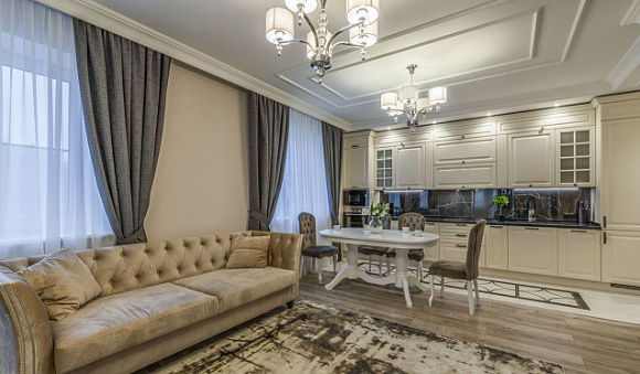 Светлая кухня в Сочи