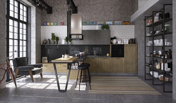 Серая кухня в Егорьевске